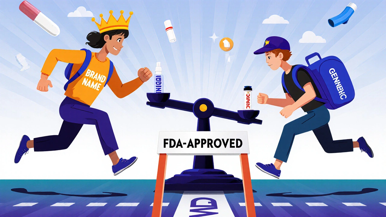 Generic drug company racing to FDA approval past patent obstacle