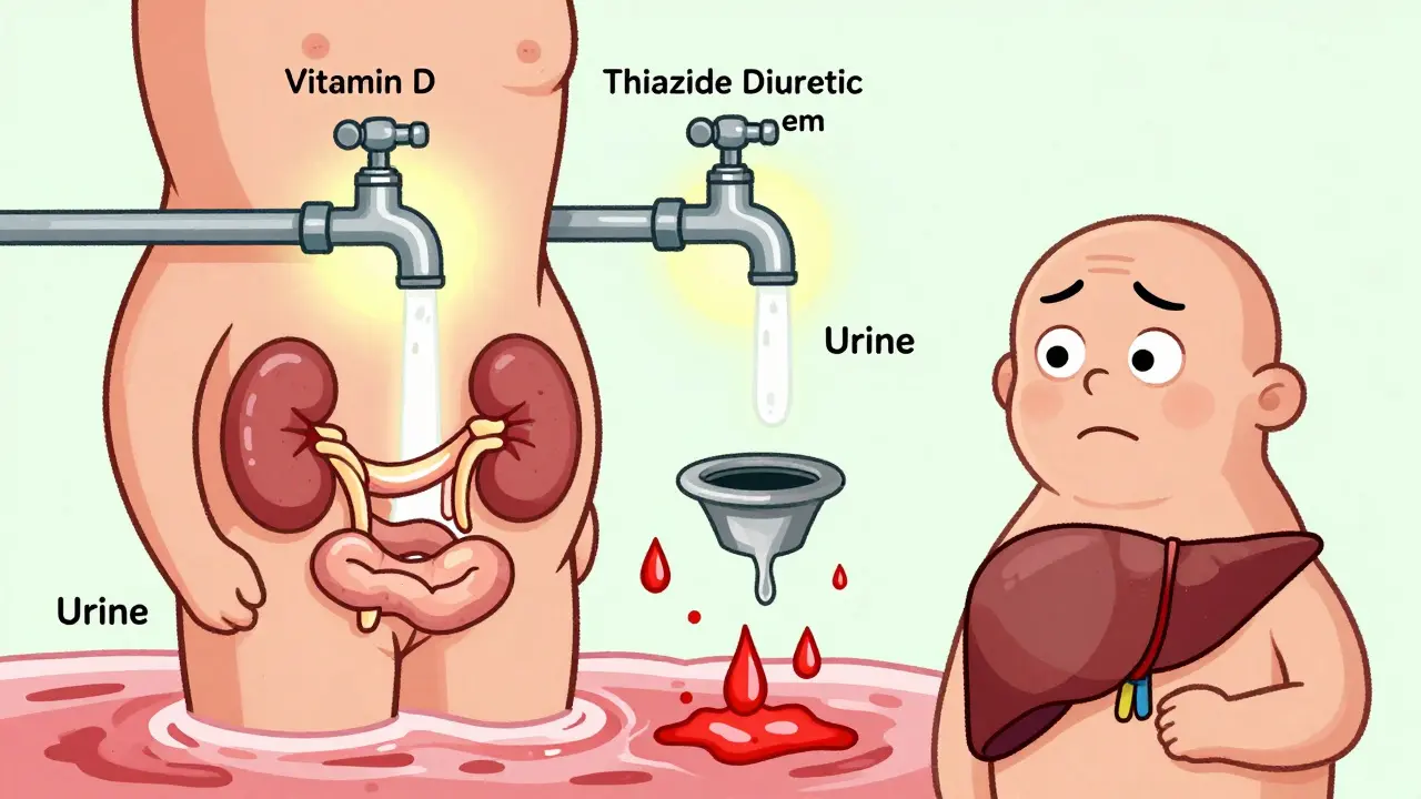 Vitamin D and Thiazide Diuretics: What You Need to Know About Hypercalcemia Risk
