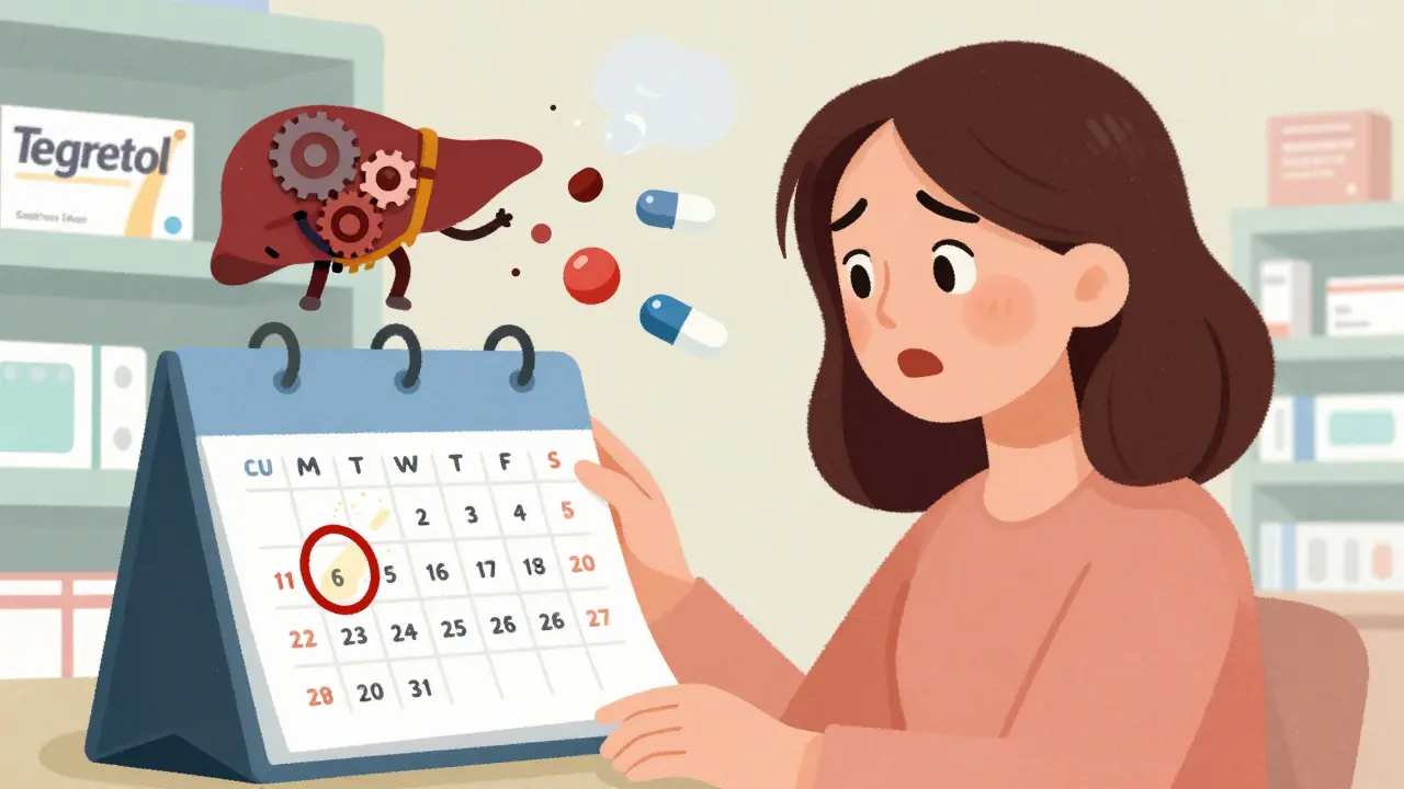 Carbamazepine and Oral Contraceptives: Why Breakthrough Bleeding Means Your Birth Control May Be Failing