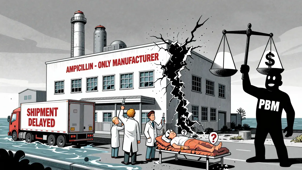 One factory producing the only supply of a critical drug, while hospitals and patients suffer.